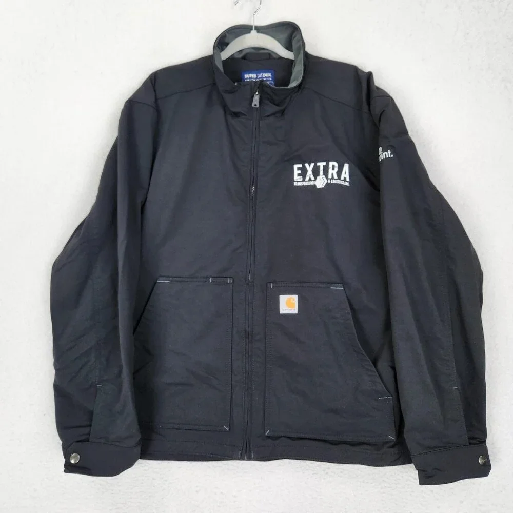 Carhartt Jacket Mens XL Black Super Dux Relaxed Fit Softshell Full Zip 0J5534-M